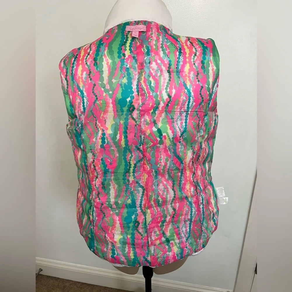 Lilly Pulitzer Isabelle Puffer Down Vest - Picture 5 of 9